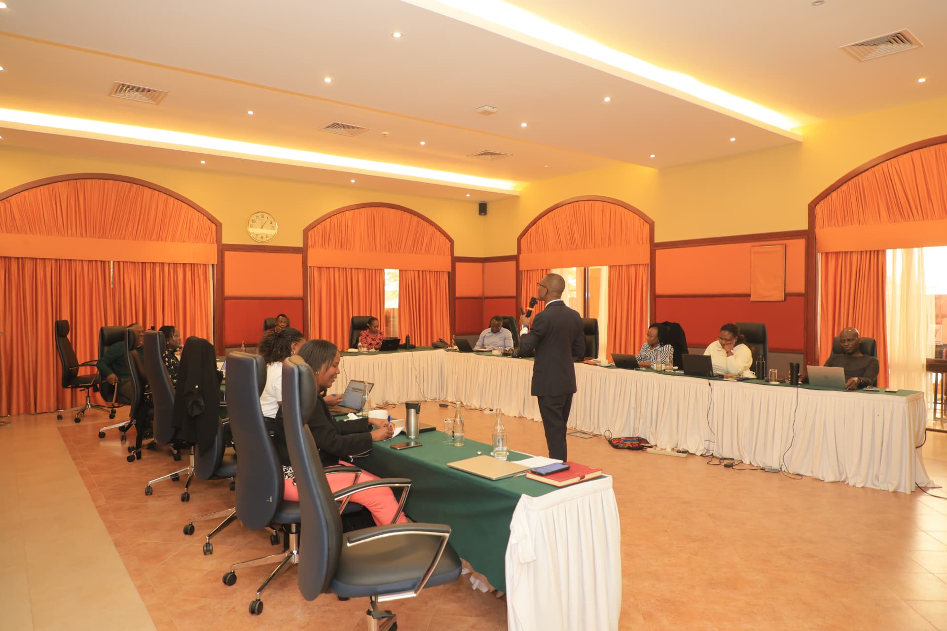 Newton Buteraba facilitating a boardroom session