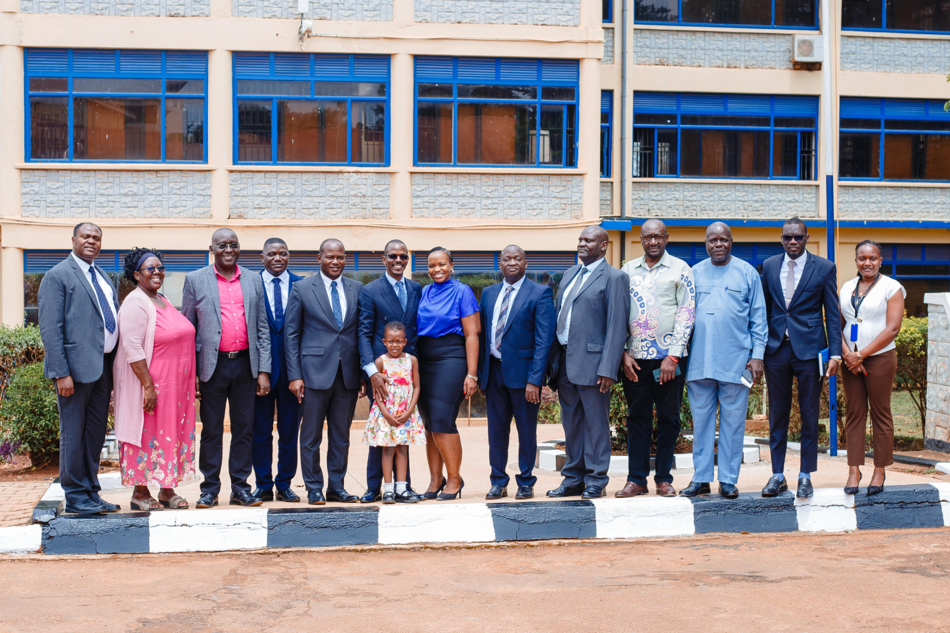Newton Buteraba with university leadership and guests